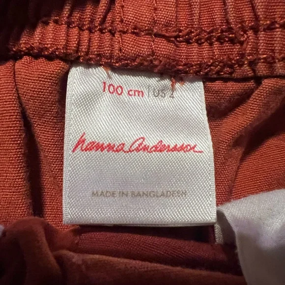 Hanna Andersson Brick Red Kids Shorts - Picture 2 of 3